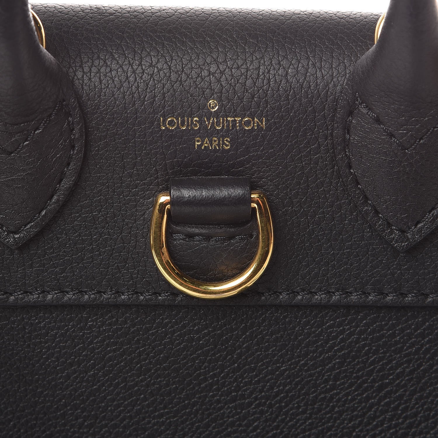 Louis Vuitton Calfskin Lockme Mini Backpack Black 6 of 11