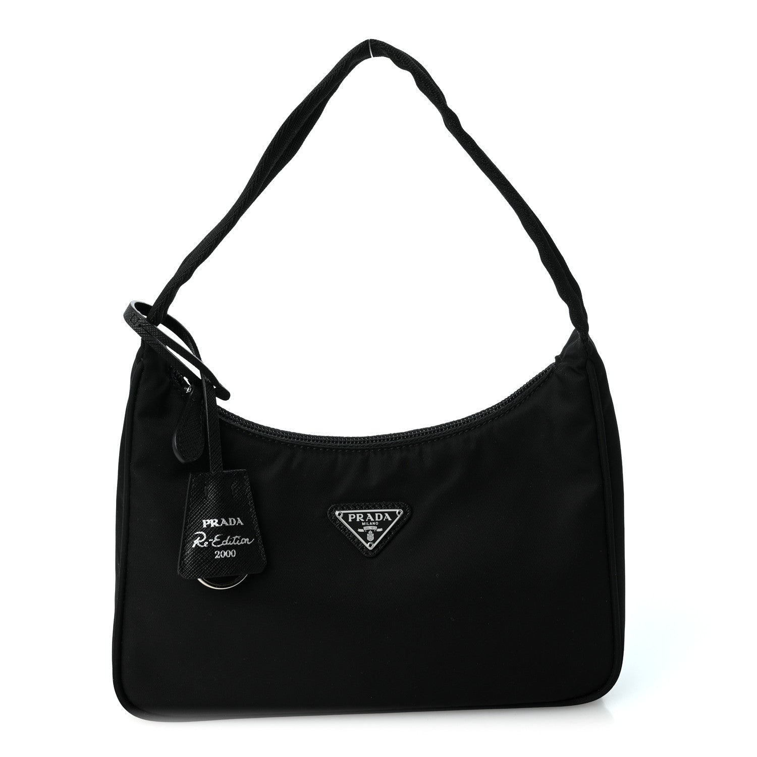 Prada Tessuto Nylon Mini Re-Edition 2000 Bag Black Black 1 of 11