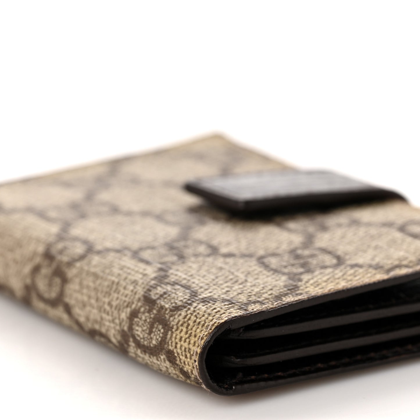 Monogram GG Plus Avel Card Holder Wallet Beige Ebony Cocoa
