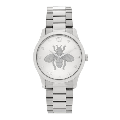 Gucci Stainless Steel 38mm G-Timeless Bee Quartz Watch 1 of 4