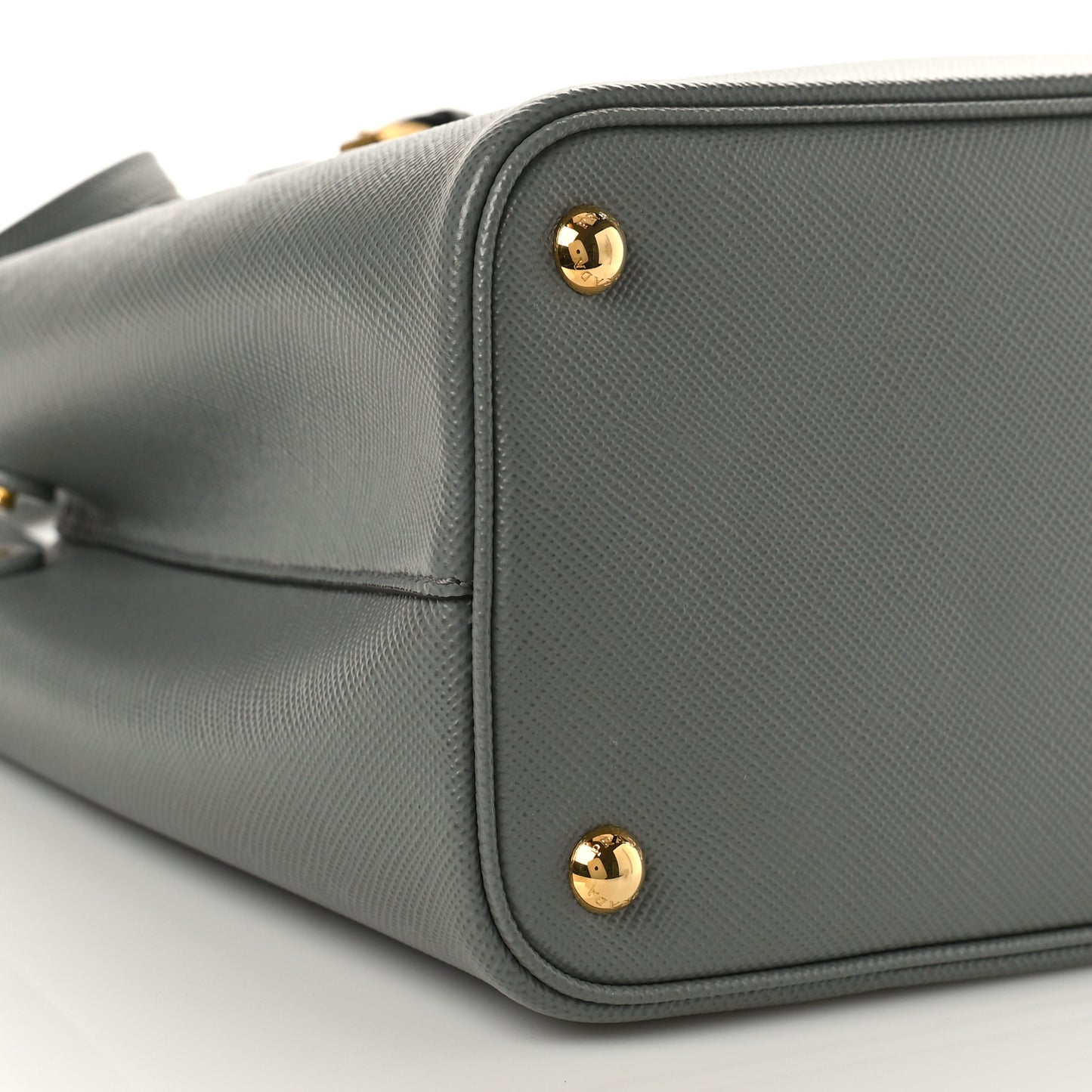 Saffiano Cuir Small Double Bag Ardesia Black