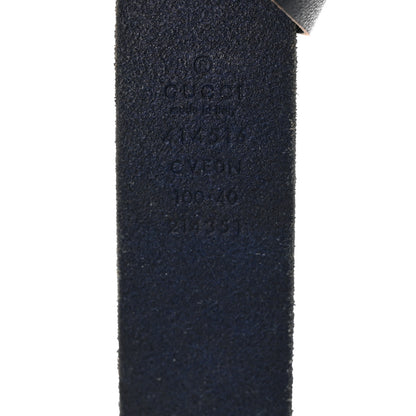 Gucci Cuoio Toscano Nickel Double G 30mm Belt 100 40 Blue 3 of 5