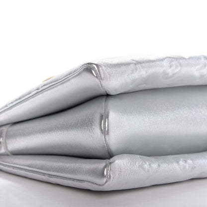 Louis Vuitton Metallic Lambskin Embossed Monogram Coussin PM Silver 6 of 10