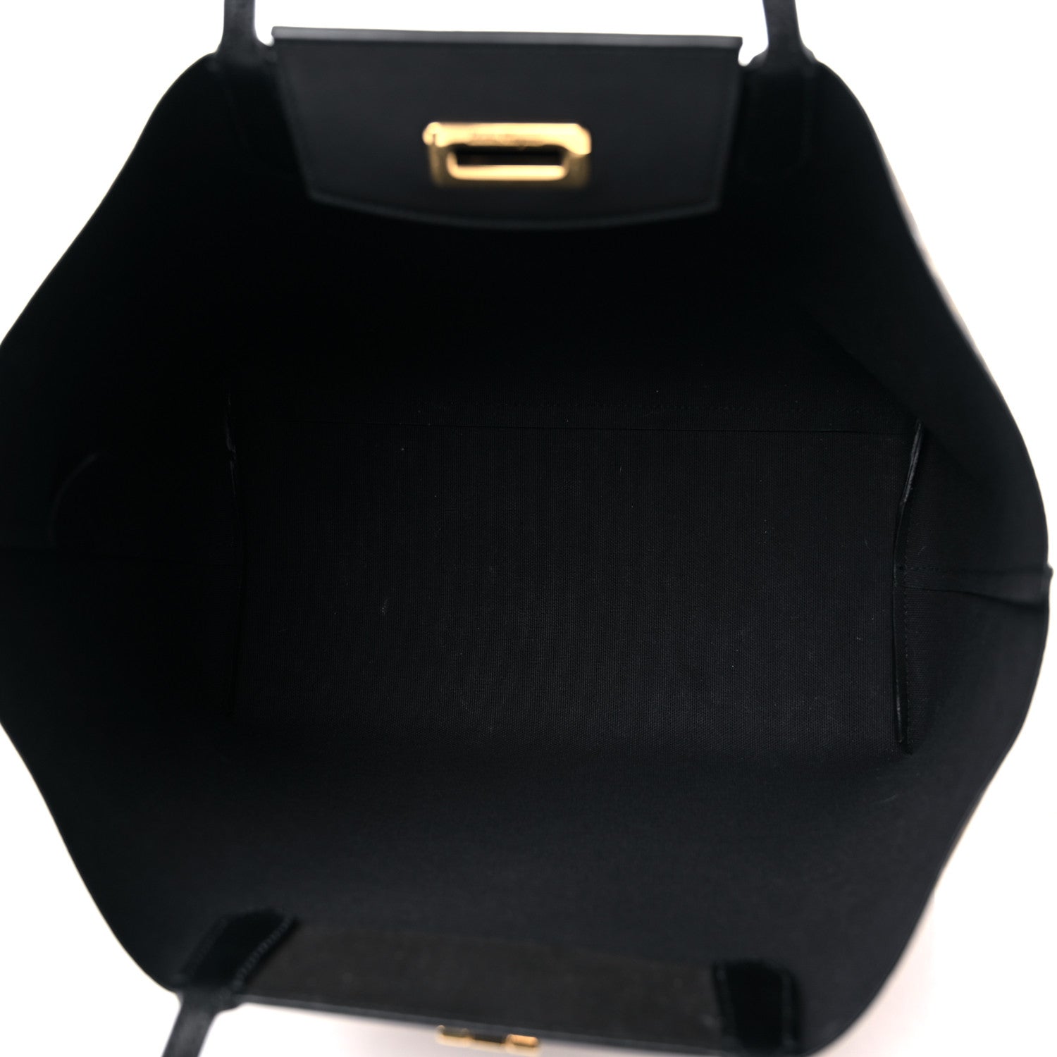 Salvatore Ferragamo Canvas Calfskin Gancini Bag Black 6 of 12