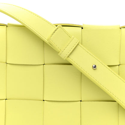Bottega Veneta Lambskin Maxi Intrecciato Cassette Crossbody Bag Acid Kiwi 7 of 10