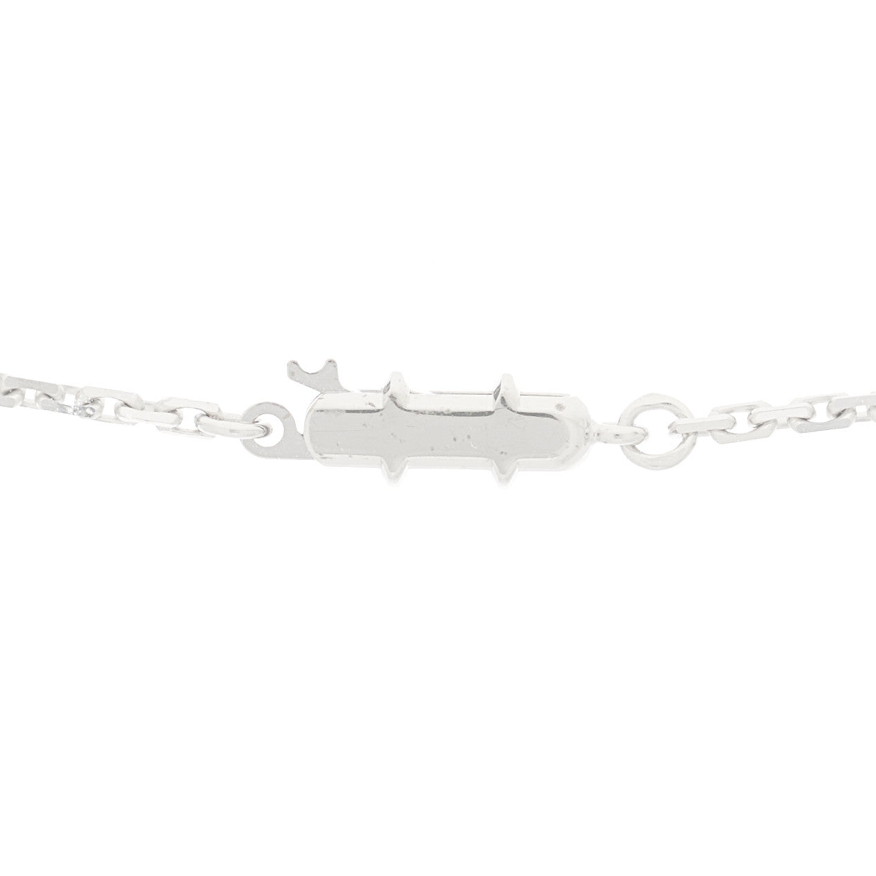Cartier 18K White Gold Diamond LOVE Paved Necklace 4 of 5