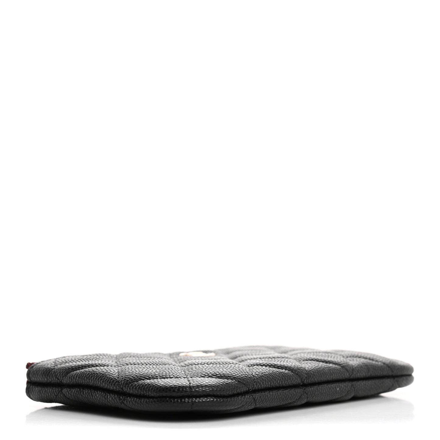 Caviar Quilted Small Cosmetic Case Black