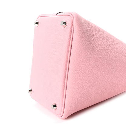 Hermes Taurillon Clemence Picotin Lock 18 PM Rose Sakura 10 of 11