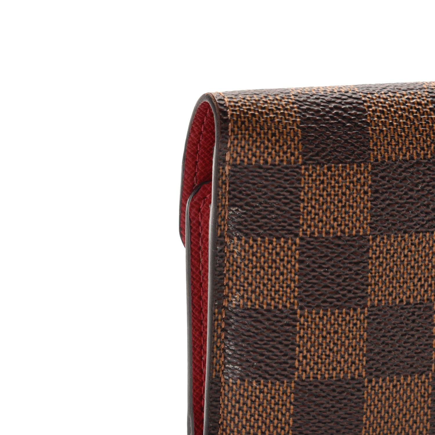 Louis Vuitton Damier Ebene Josephine Wallet Red 4 of 9