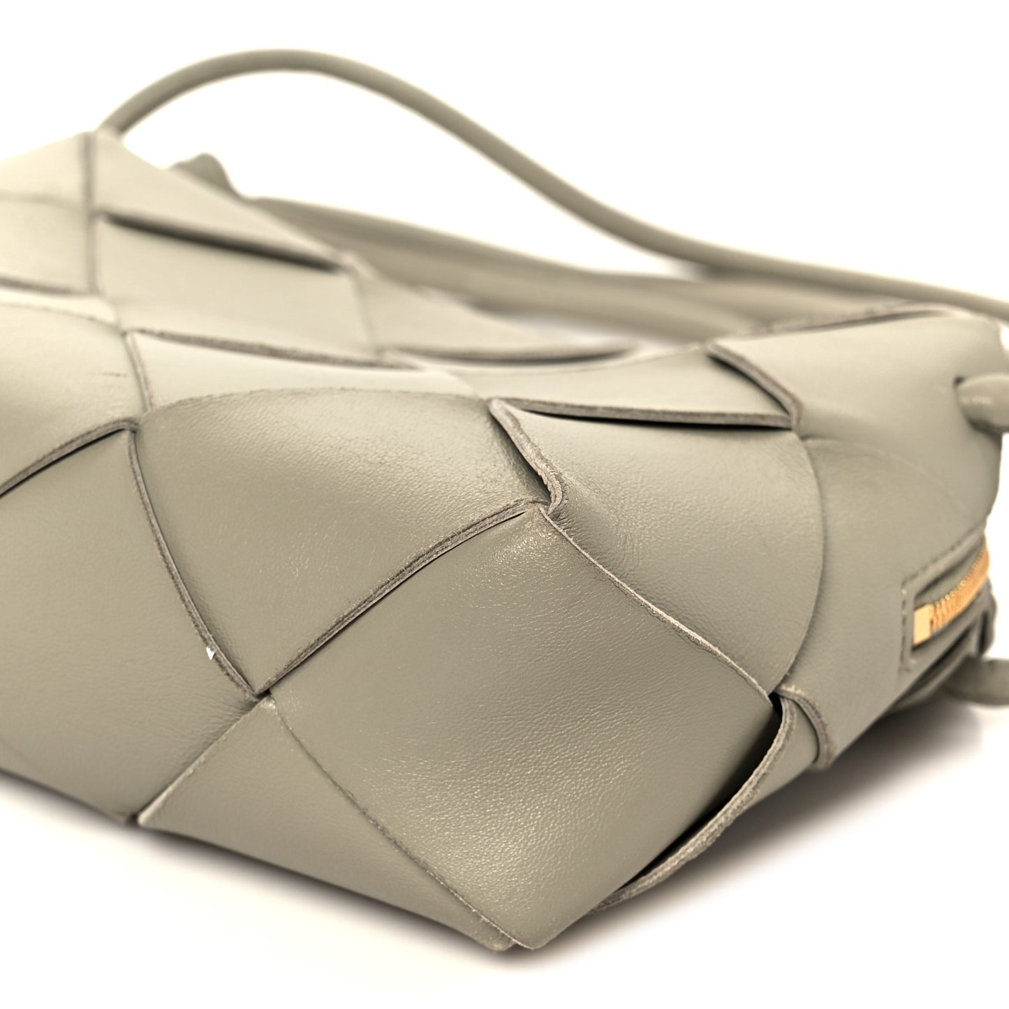 Lambskin Maxi Intrecciato Small Cassette Camera Bag Travertine