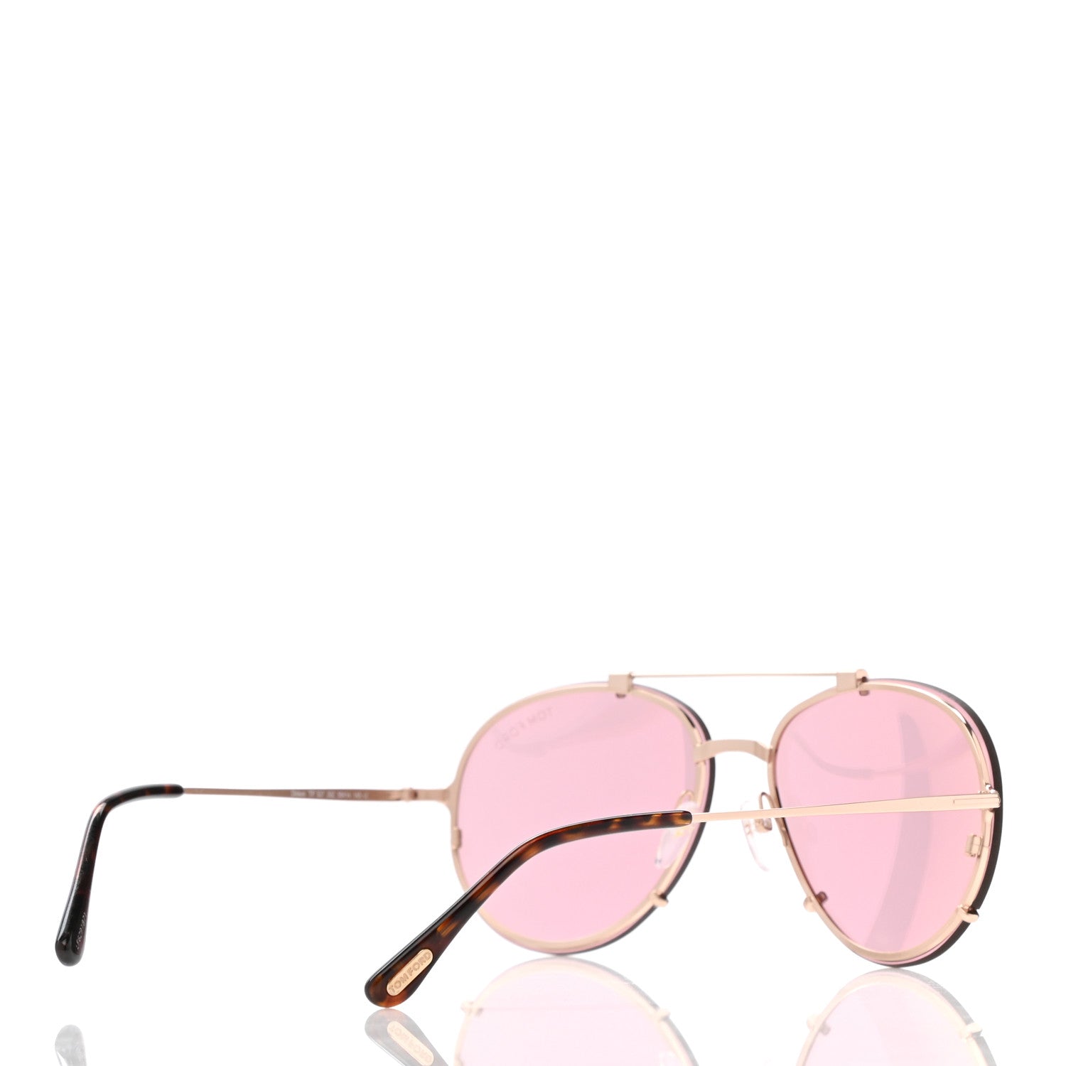 Tom Ford Oval Dickon Sunglasses TF 527 Pink 4 of 8