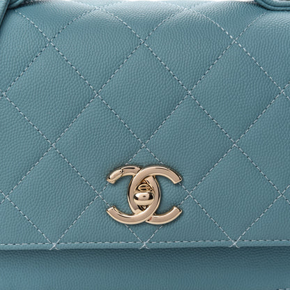 Chanel Caviar Quilted Small Business Affinity Flap Light Blue 8 of 12