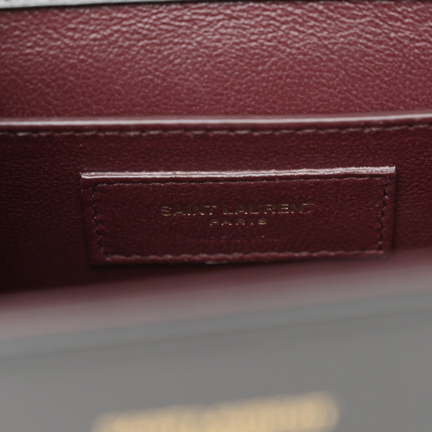 Saint Laurent Smooth Calfskin Medium Classic Monogram Cassandra Top Handle Black Rouge Legion 7 of 13