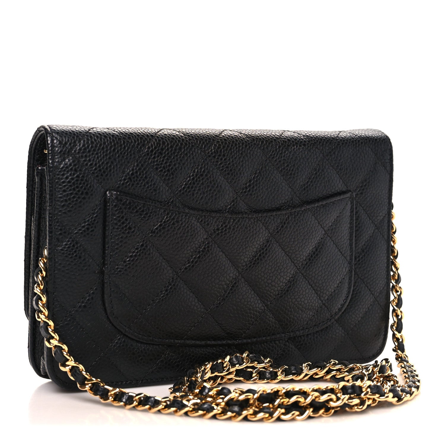 Chanel Caviar Quilted Wallet on Chain WOC Black 3 of 11