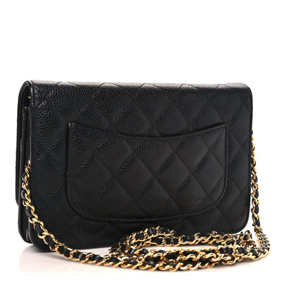 Chanel Caviar Quilted Wallet on Chain WOC Black 3 of 11