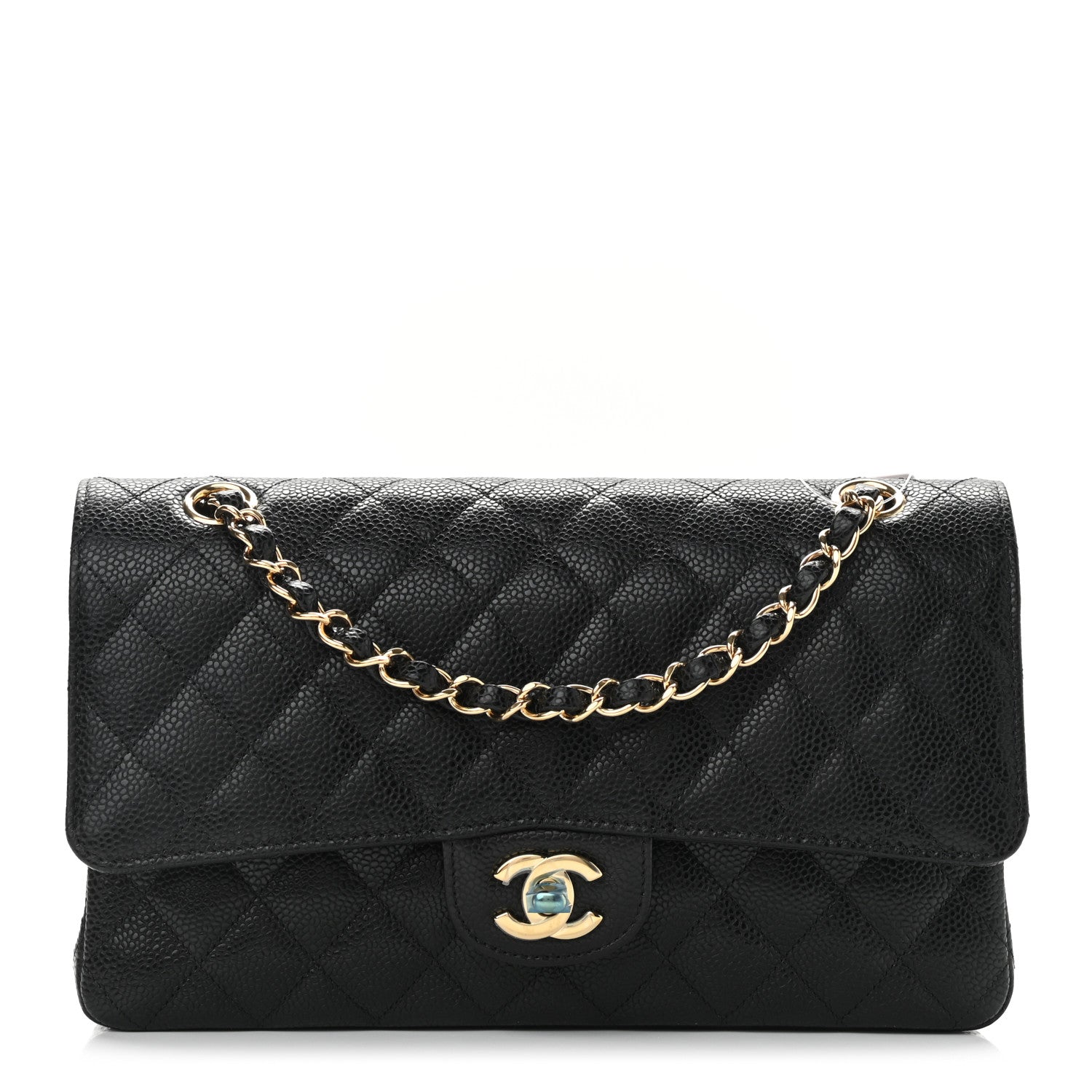 Chanel Caviar Quilted Medium Double Flap Black 1 of 10