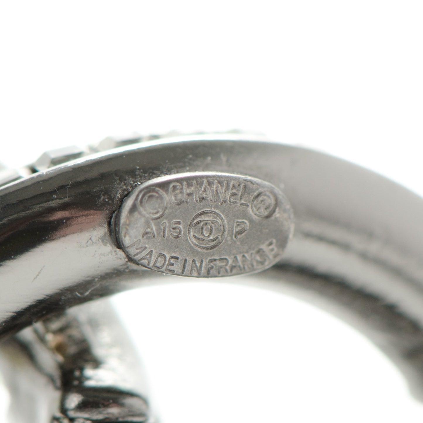 Hammered Ruthenium Baguette Crystal CC Cuff