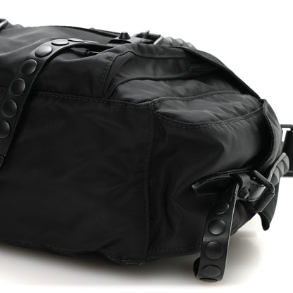 Prada Nylon New Vela Studded Messenger Bag Black 10 of 10