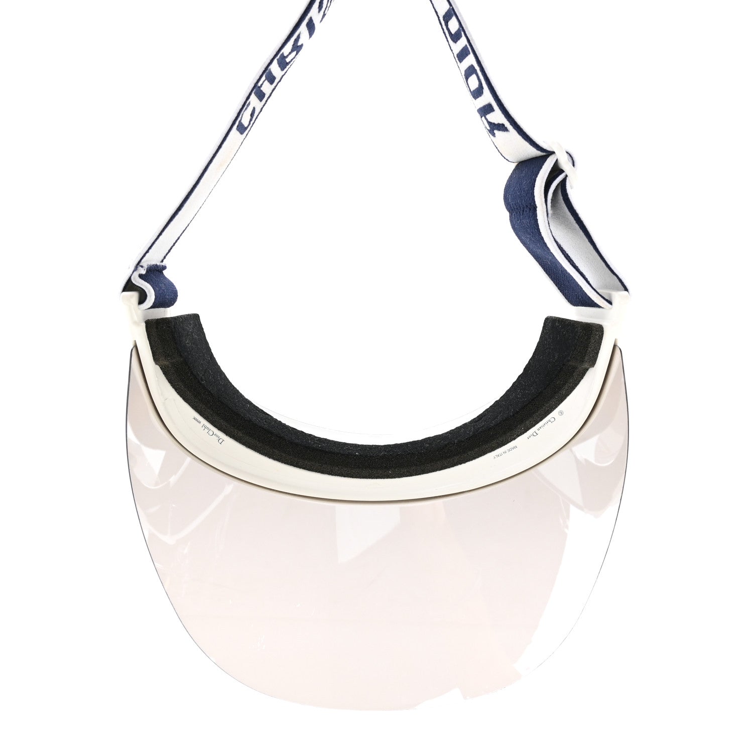 Christian Dior Mirrored DiorClub1 Sun Visor Silver Silver 1924749