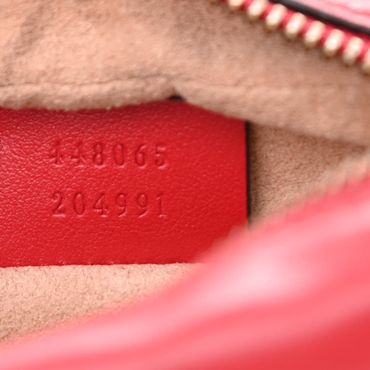 Gucci Calfskin Matelasse Mini GG Marmont Chain Shoulder Bag Hibiscus Red 7 of 13