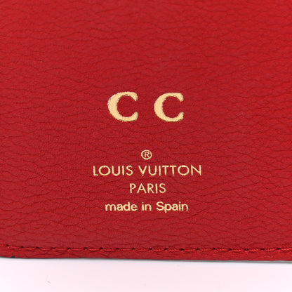 Louis Vuitton Grained Calfskin Monogram Double V Compact Wallet Rubis 5 of 11