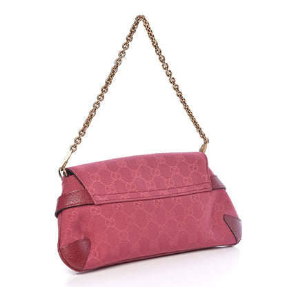 Gucci Monogram Horsebit Clutch Pink 3 of 10
