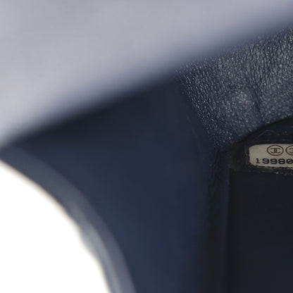 Chanel Patent Quilted Medium Double Flap Navy 7 of 12