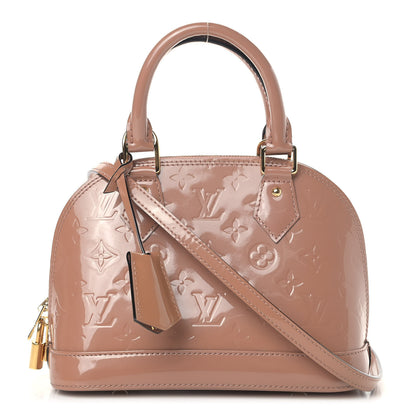 Louis Vuitton Vernis Alma BB Rose Velours 1 of 8