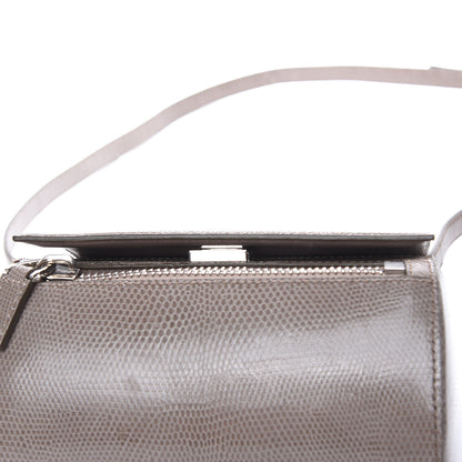 Givenchy Calfskin Lizard Embossed Mini Pandora Box Crossbody Bag Mastic 10 of 16