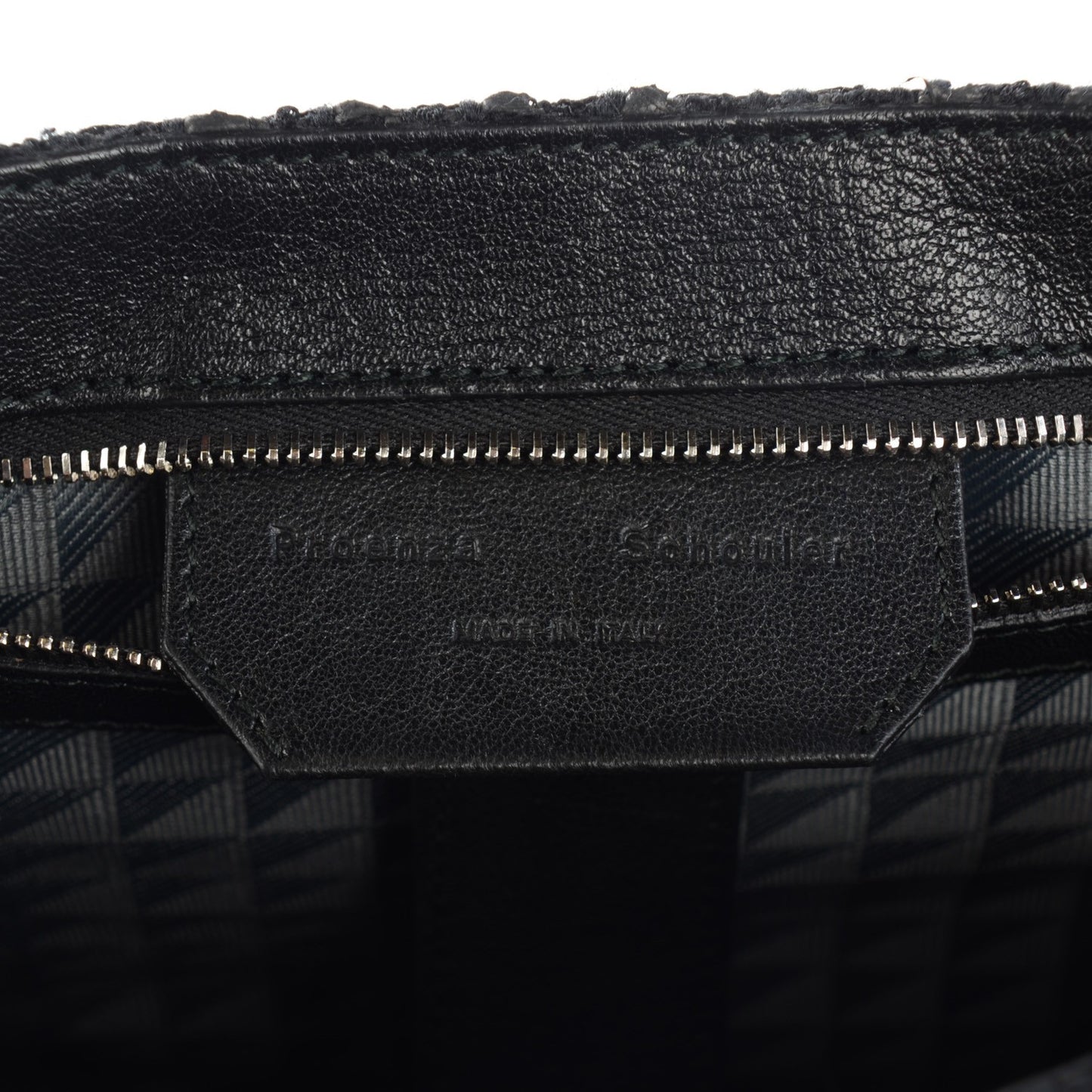 Lorma Tweed Lambskin Medium PS1 Satchel Black