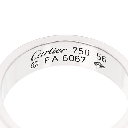 Cartier 18K White Gold 5.5mm LOVE Ring 56 7.5 4 of 5