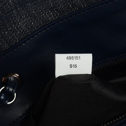 Stella McCartney Denim Quilted Falabella Backpack Blue 6 of 9