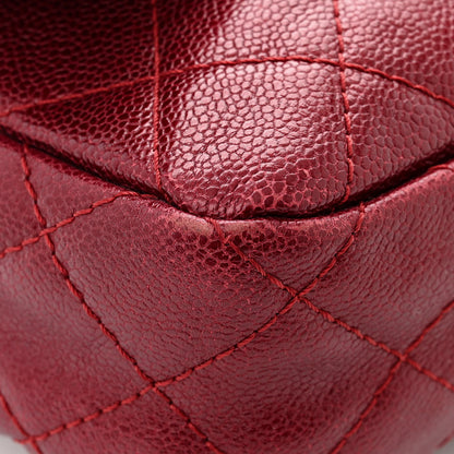 Chanel Iridescent Caviar Quilted Large Chic Flap Red 11 of 14