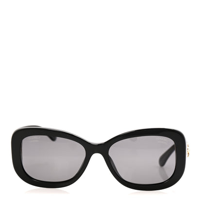 Chanel Acetate Polarized CC Sunglasses 5468-B-A Black 2 of 8