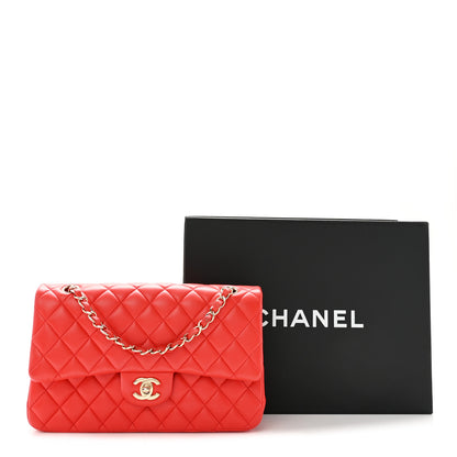 Chanel Lambskin Quilted Medium Double Flap Red 13 of 13