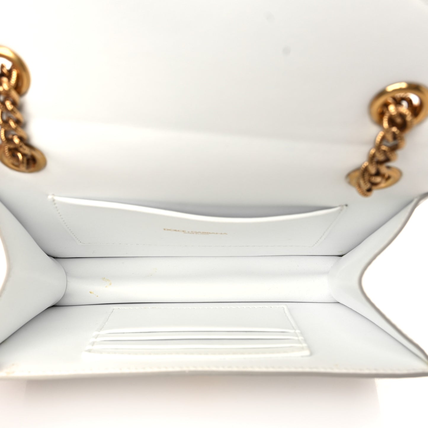 Smooth Calfskin Medium Devotion Crossbody Bag White