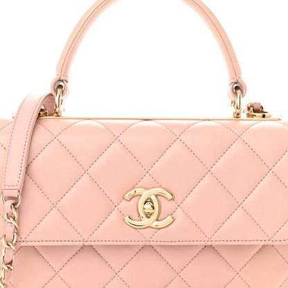 Chanel Lambskin Quilted Small Trendy CC Flap Dual Handle Bag Light Pink 8 of 12