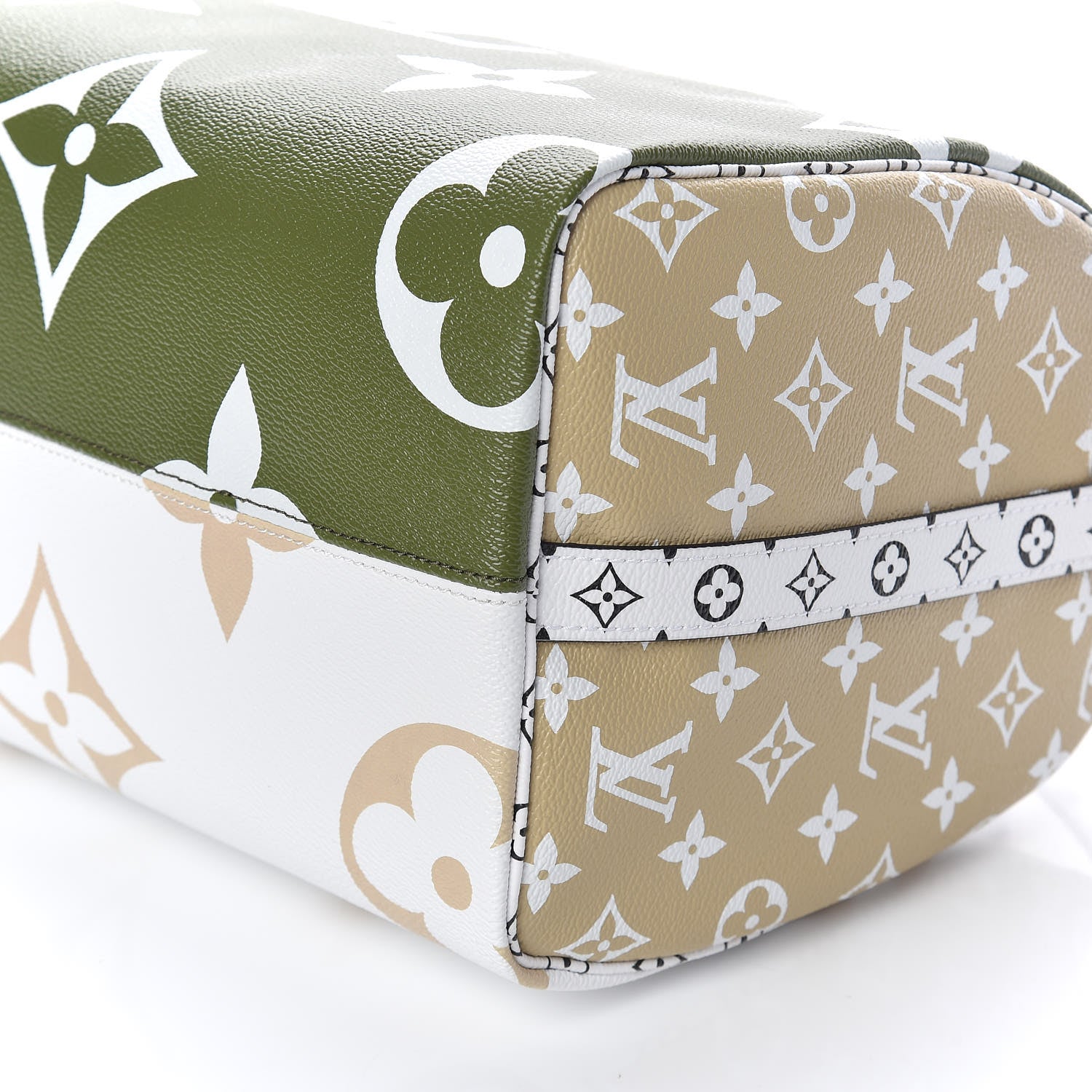 Louis Vuitton Monogram Giant Speedy Bandouliere 30 Kaki Beige 7 of 10