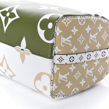 Louis Vuitton Monogram Giant Speedy Bandouliere 30 Kaki Beige 7 of 10