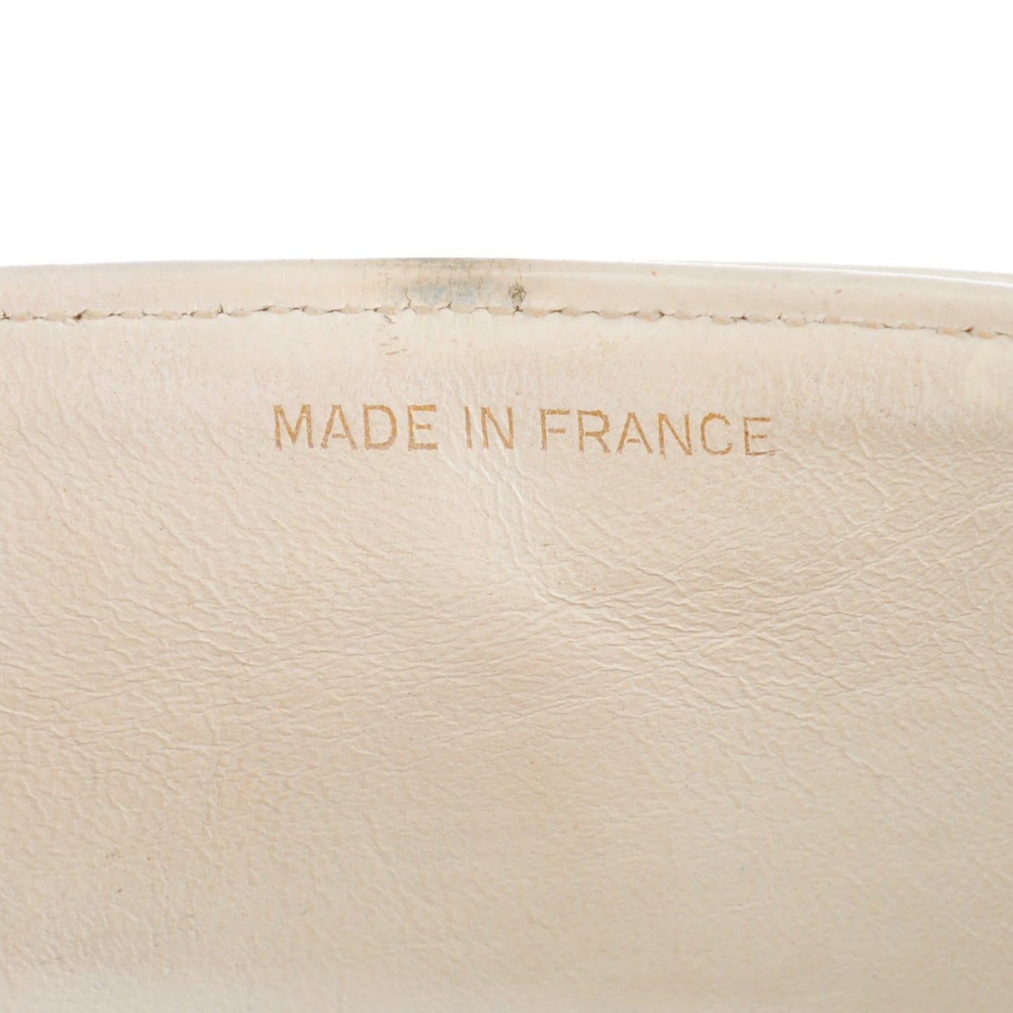 Lambskin Quilted Medium Double Flap White