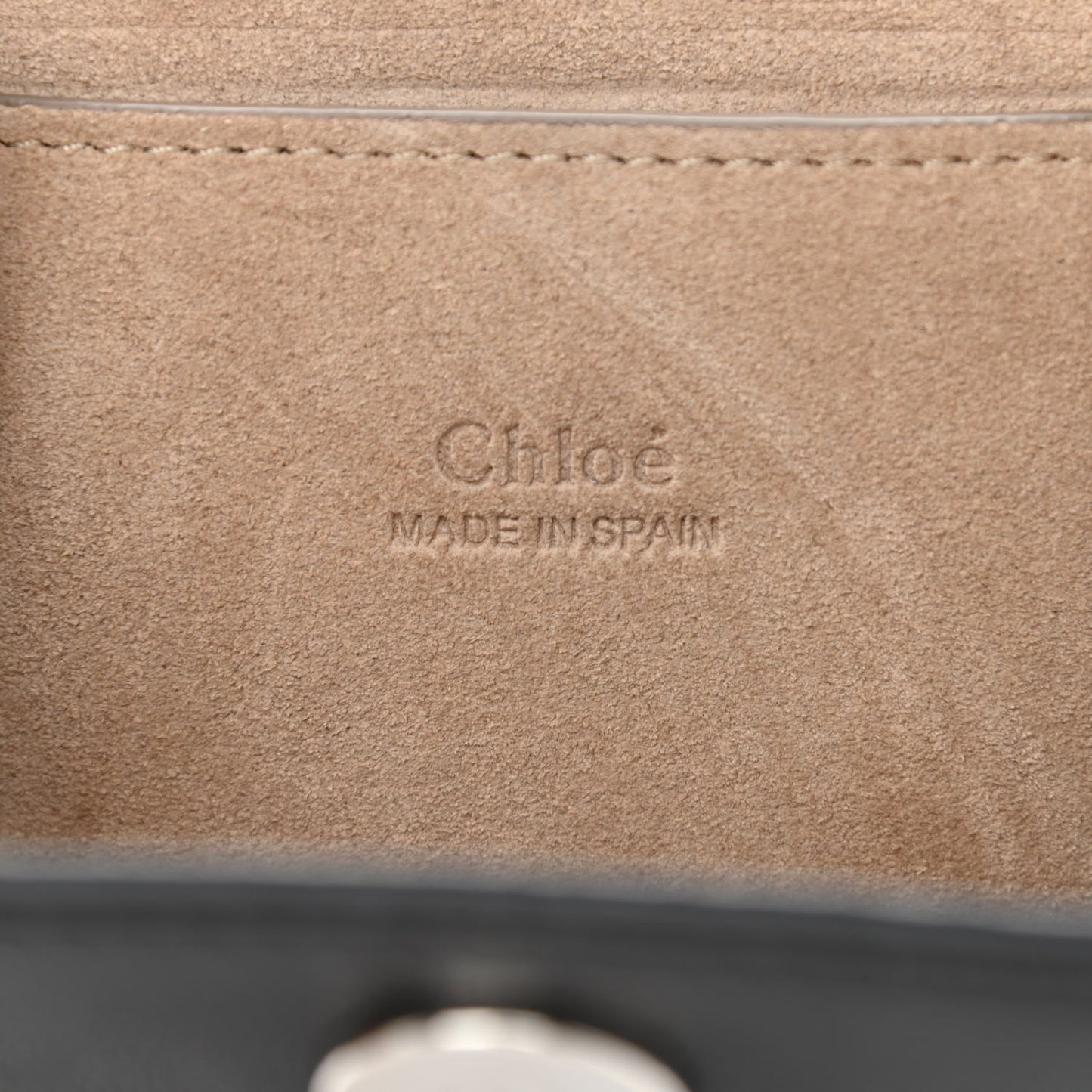 Suede Calfskin Mini Faye Bracelet Bag Black