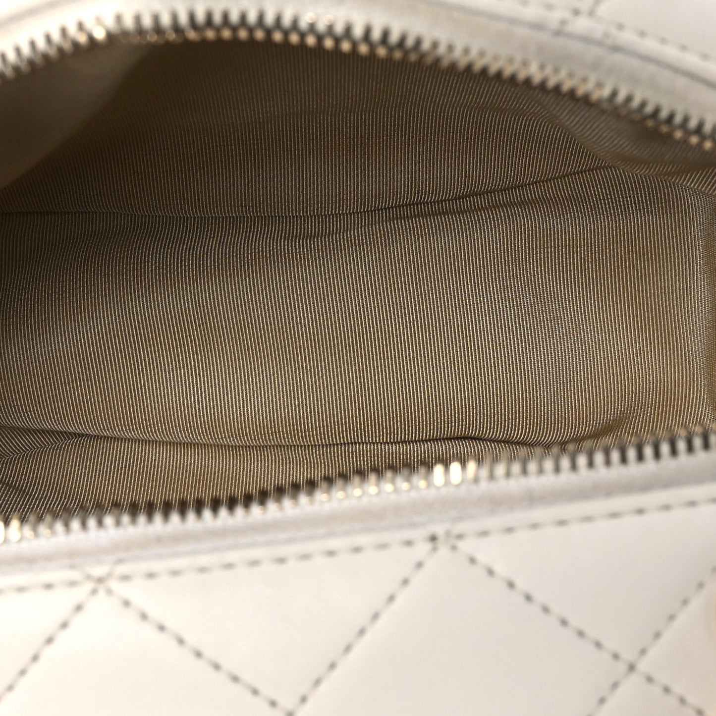 Lambskin Quilted Studded Case White