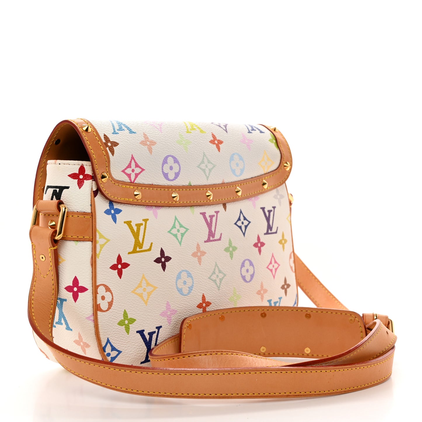 LOUIS VUITTON Monogram Multicolor Sologne White