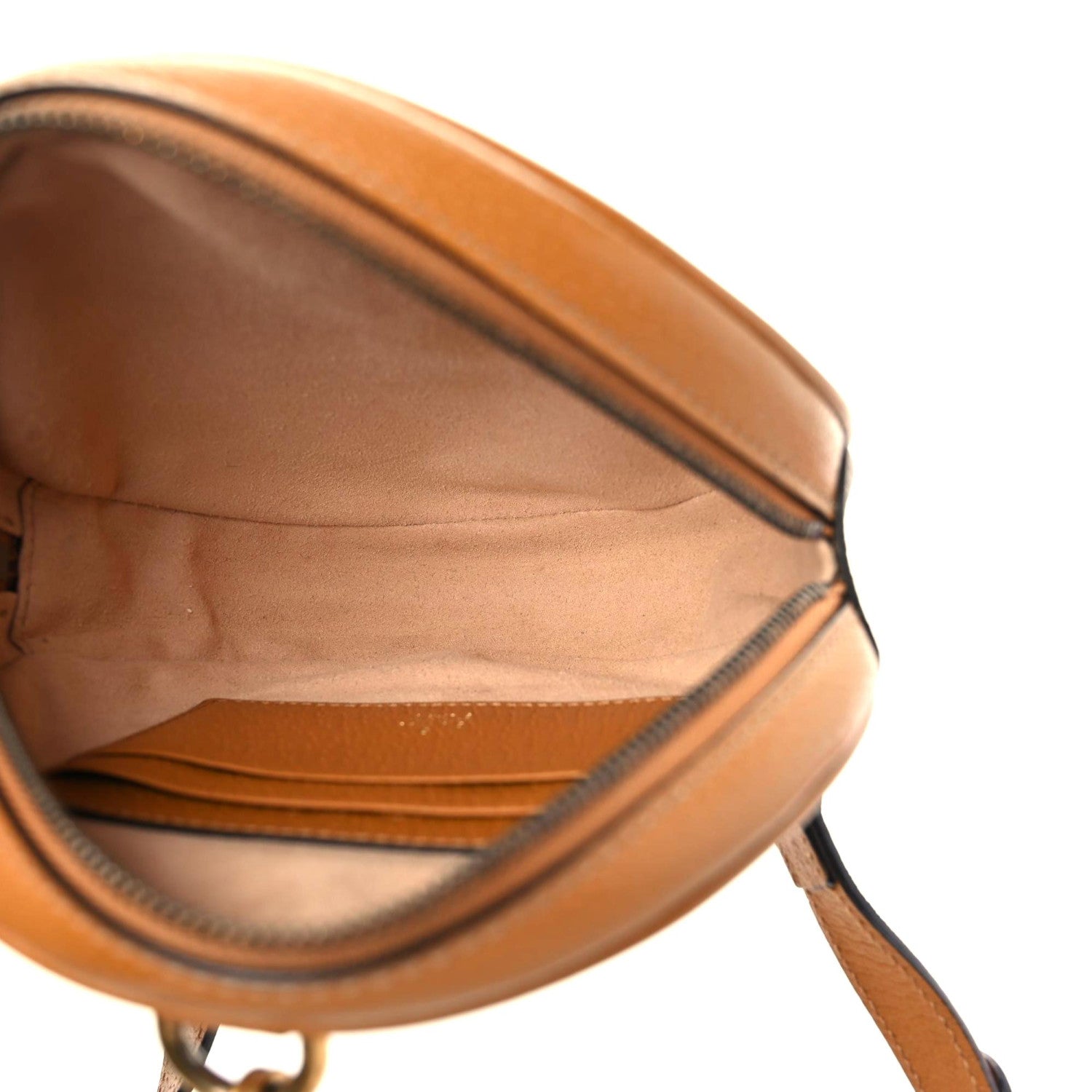 Gucci X DISNEY Mini Vintage GG Supreme Monogram Mickey Mouse Round Backpack Beige Vintage Sun Oil 5 of 9