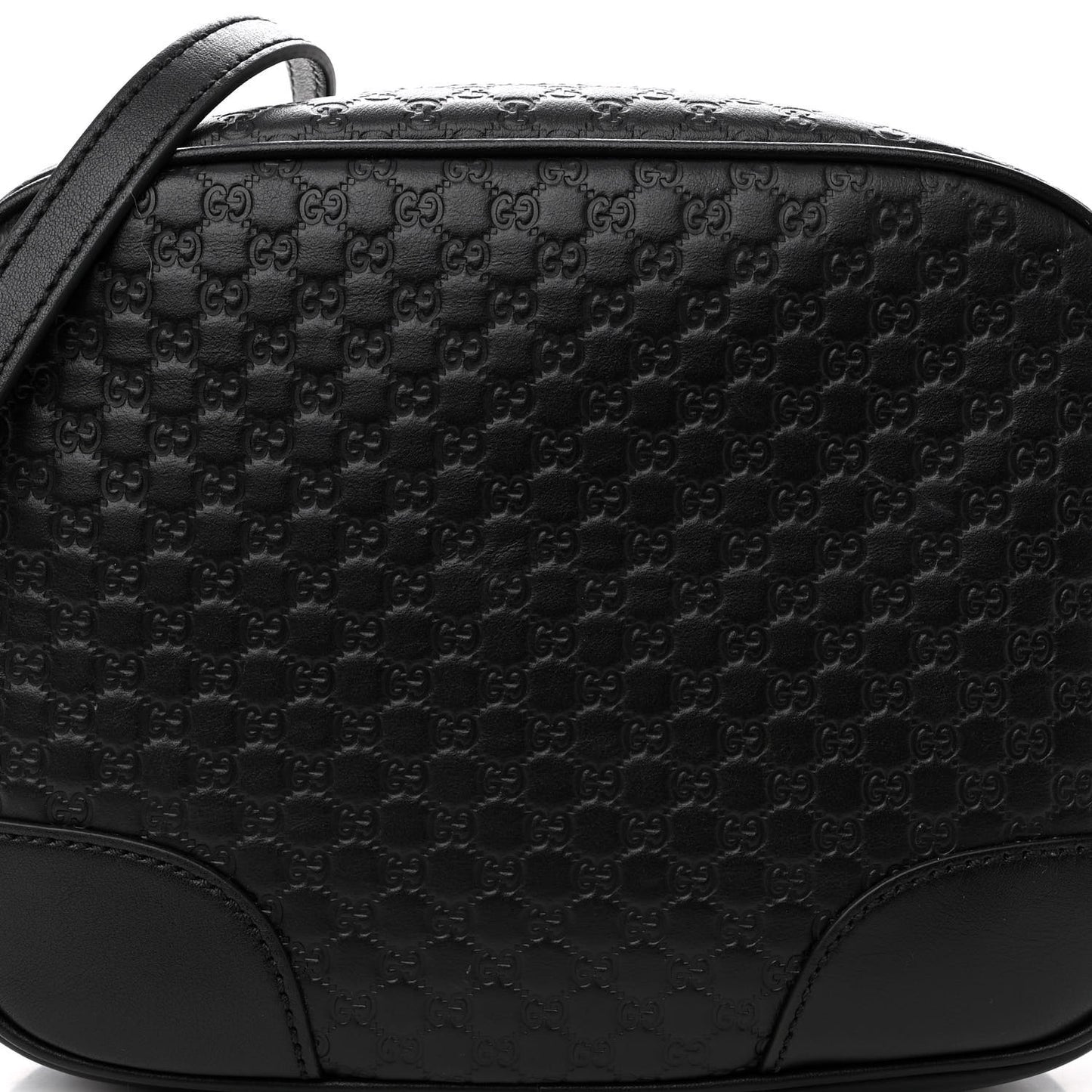Microguccissima Mini Bree Messenger Bag Black