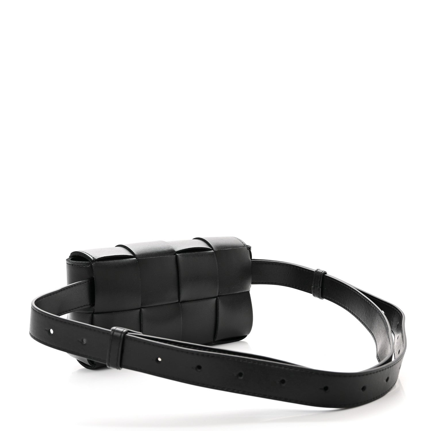 Bottega Veneta Nappa Maxi Intreccio The Belt Cassette Bag Black 3 of 10