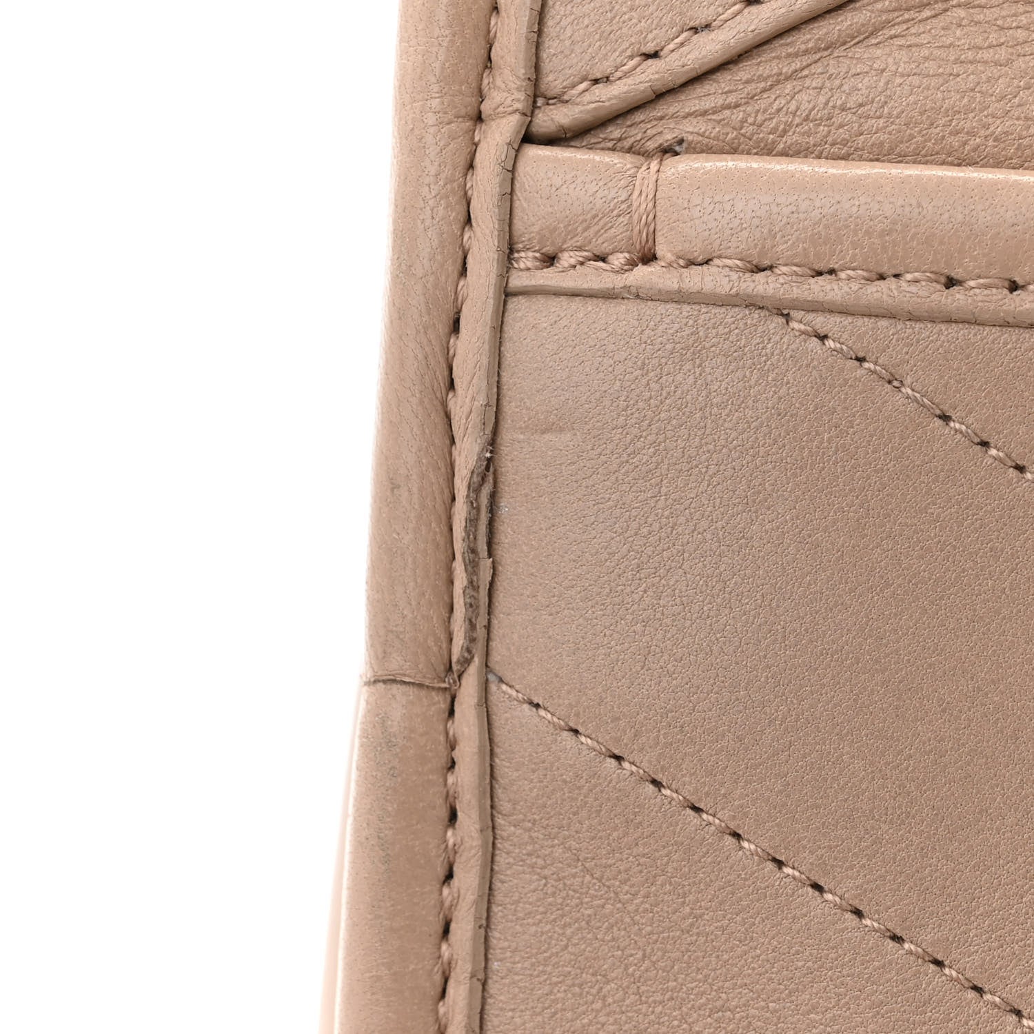 Saint Laurent Lambskin Matelasse Monogram Medium Niki Chain Satchel Light Taupe 12 of 14