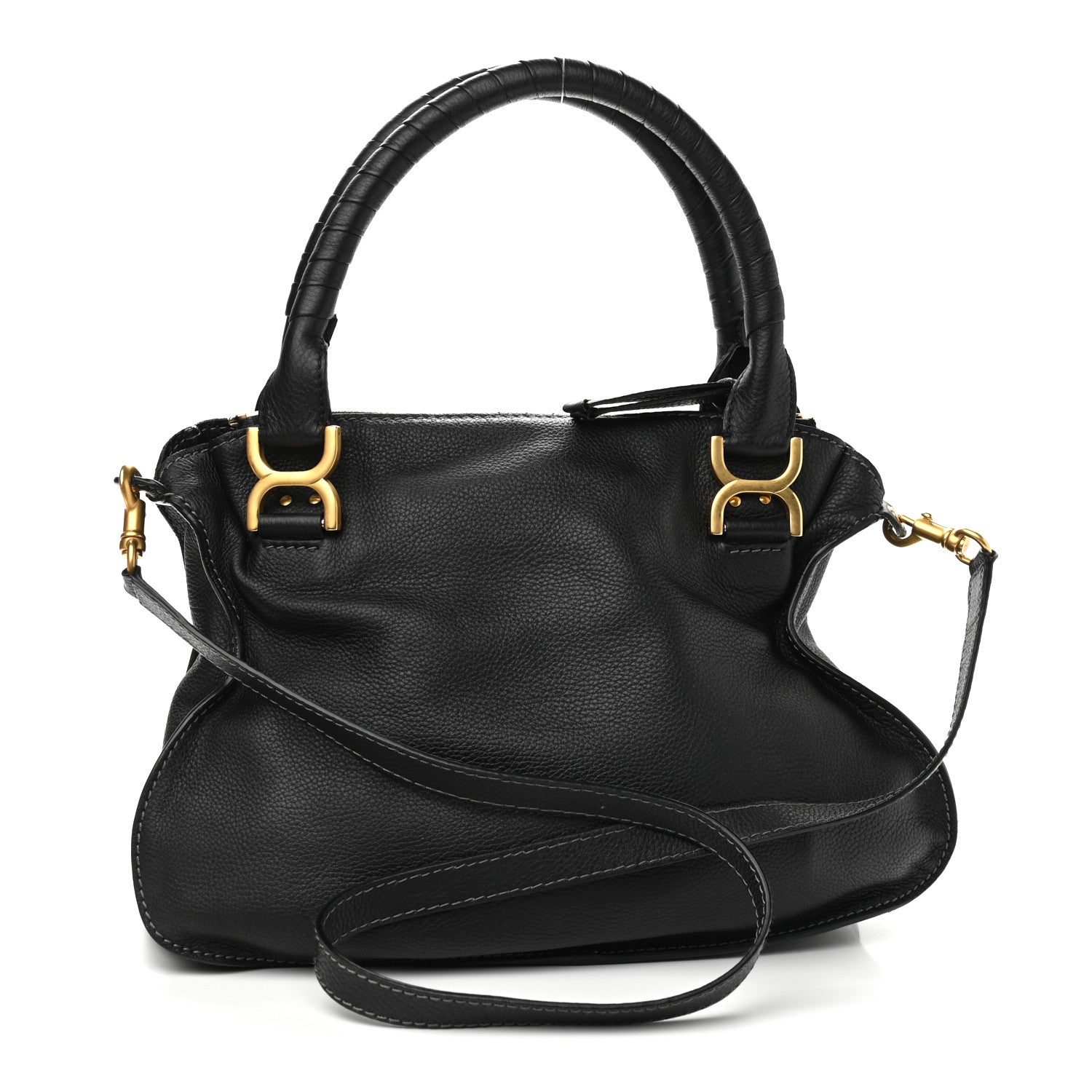 Chloe Calfskin Medium Marcie Satchel Black 3 of 13