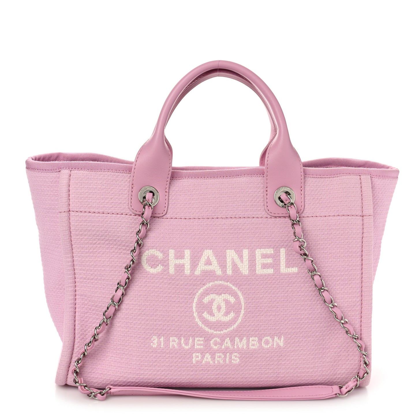 Mixed Fibers Small Deauville Tote Pink