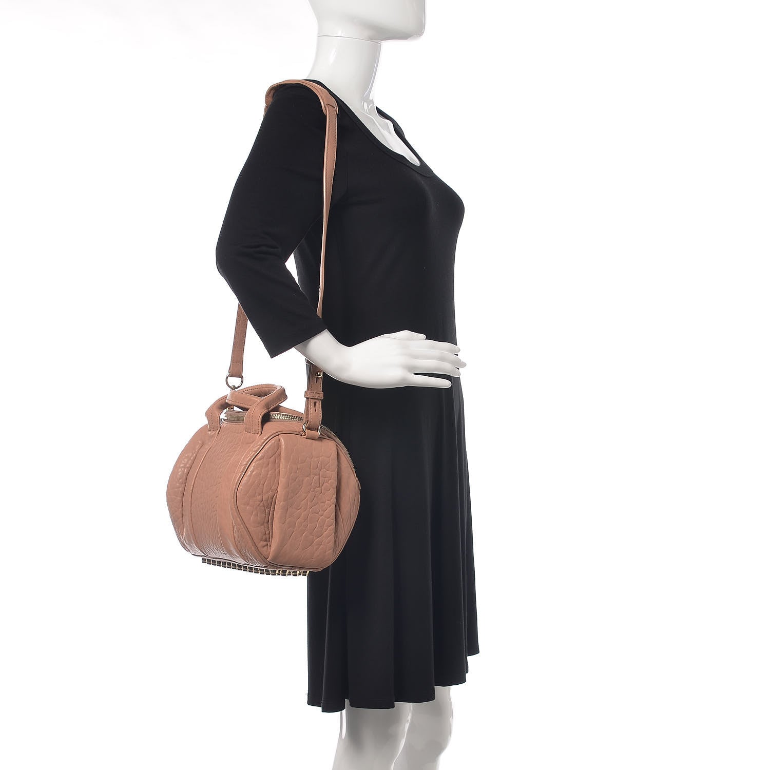 Alexander Wang Pebbled Lambskin Rockie Blush Pale Gold Hardware 2 of 11